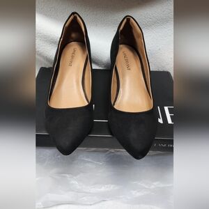 Lane Bryant black dress heels shoes pumps, size 9